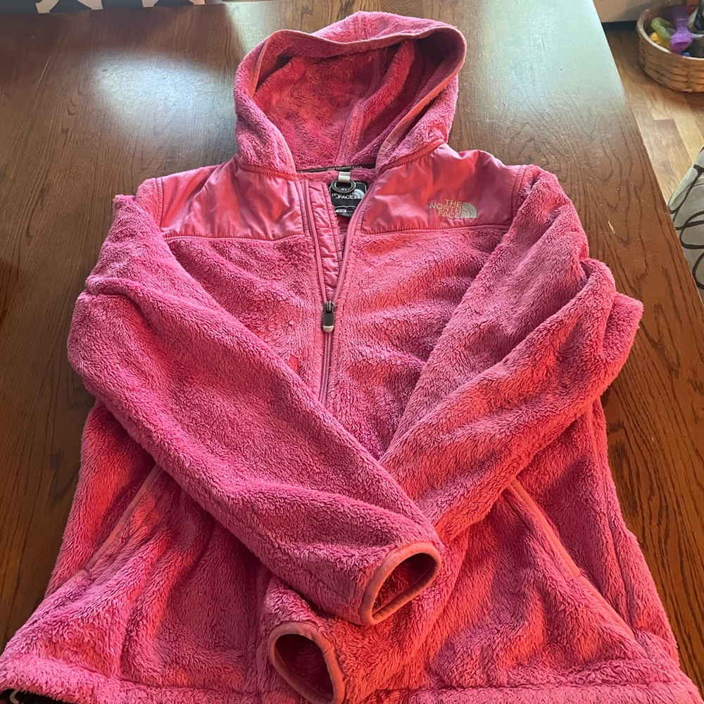 North Face women’s pink jacket.